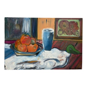 Original Still Life Oil Painting Signed Arian Al-Jundi