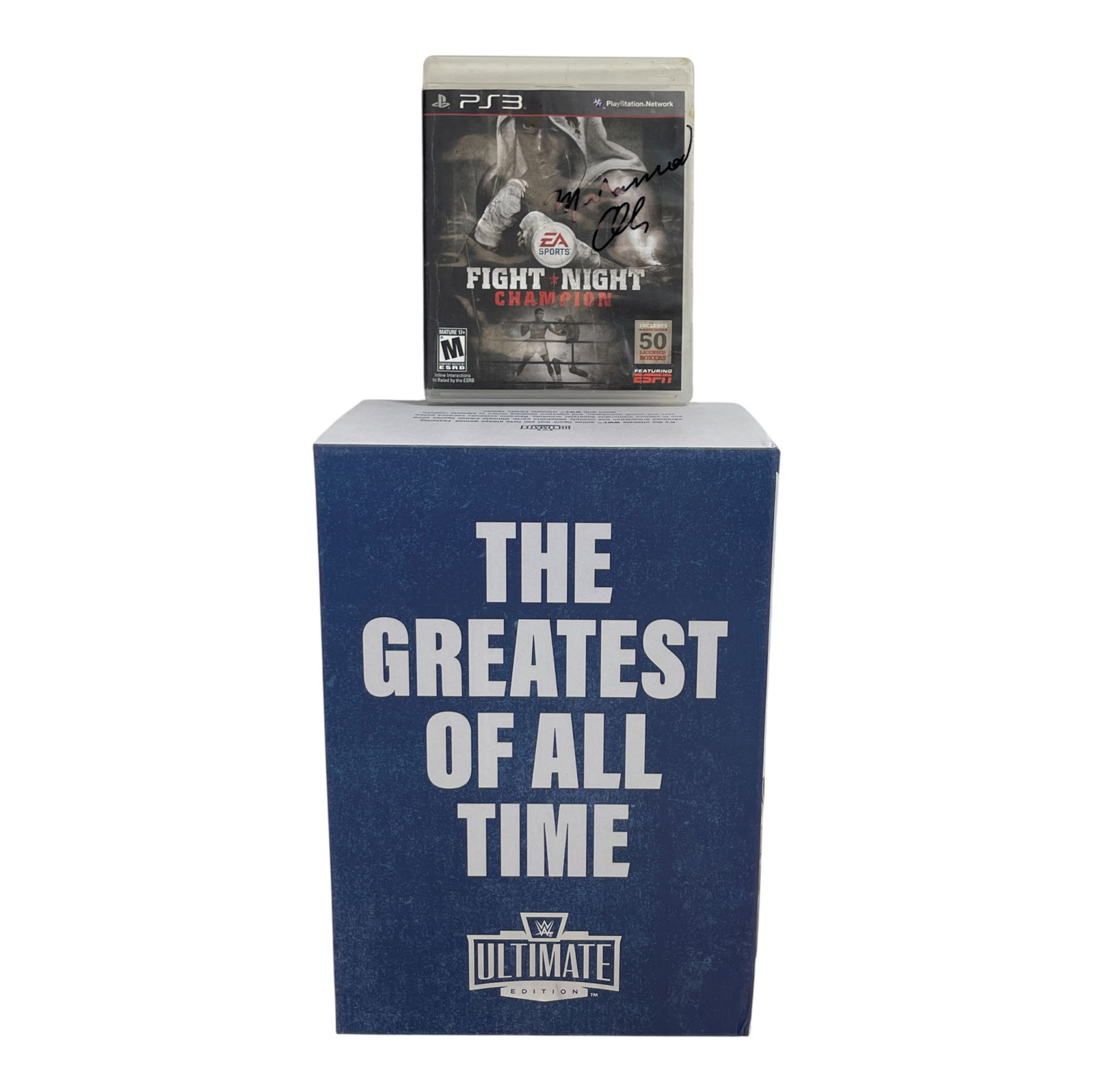 Muhammad Ali Signed Fight Night Champion PS3 with Display (1 of 5)