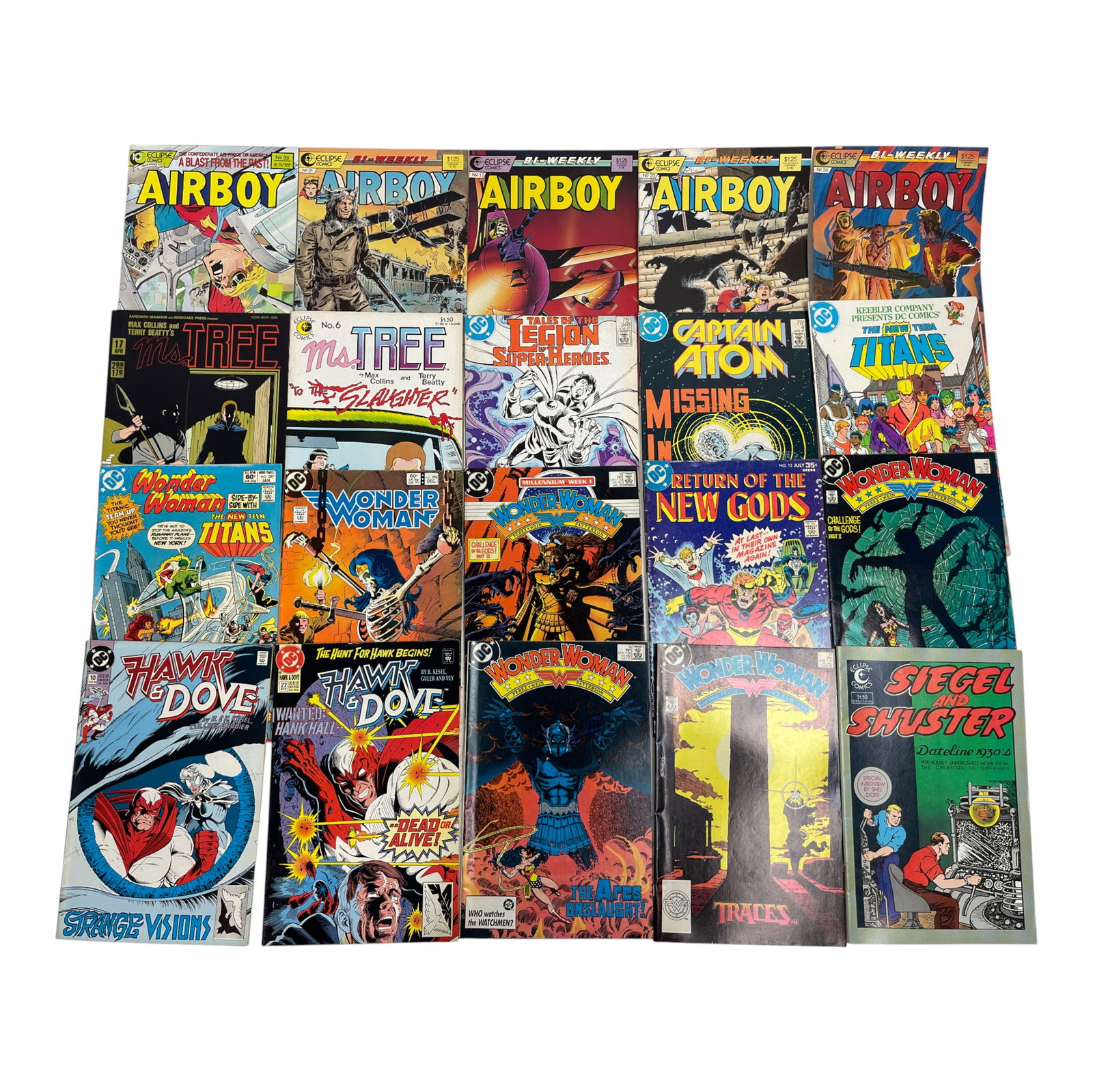 Mixed Comic Book Lot Wonder Woman, Titans, Airboy Collection (1 of 3)