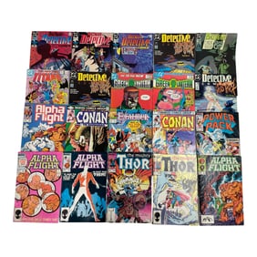 Batman Detective Comics and Marvel Mixed Comic Lot