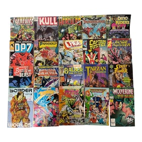 Marvel Comics Lot Featuring Hercules Wolverine Street Fighter