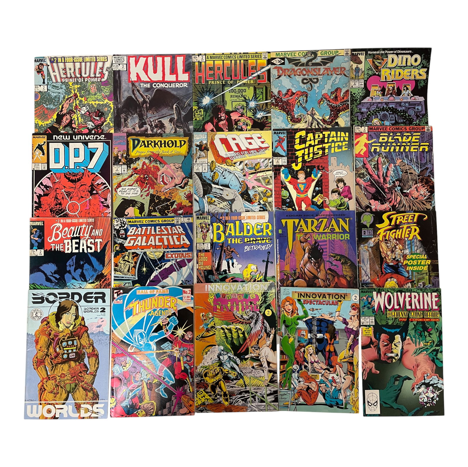 Marvel Comics Lot Featuring Hercules Wolverine Street Fighter (1 of 3)