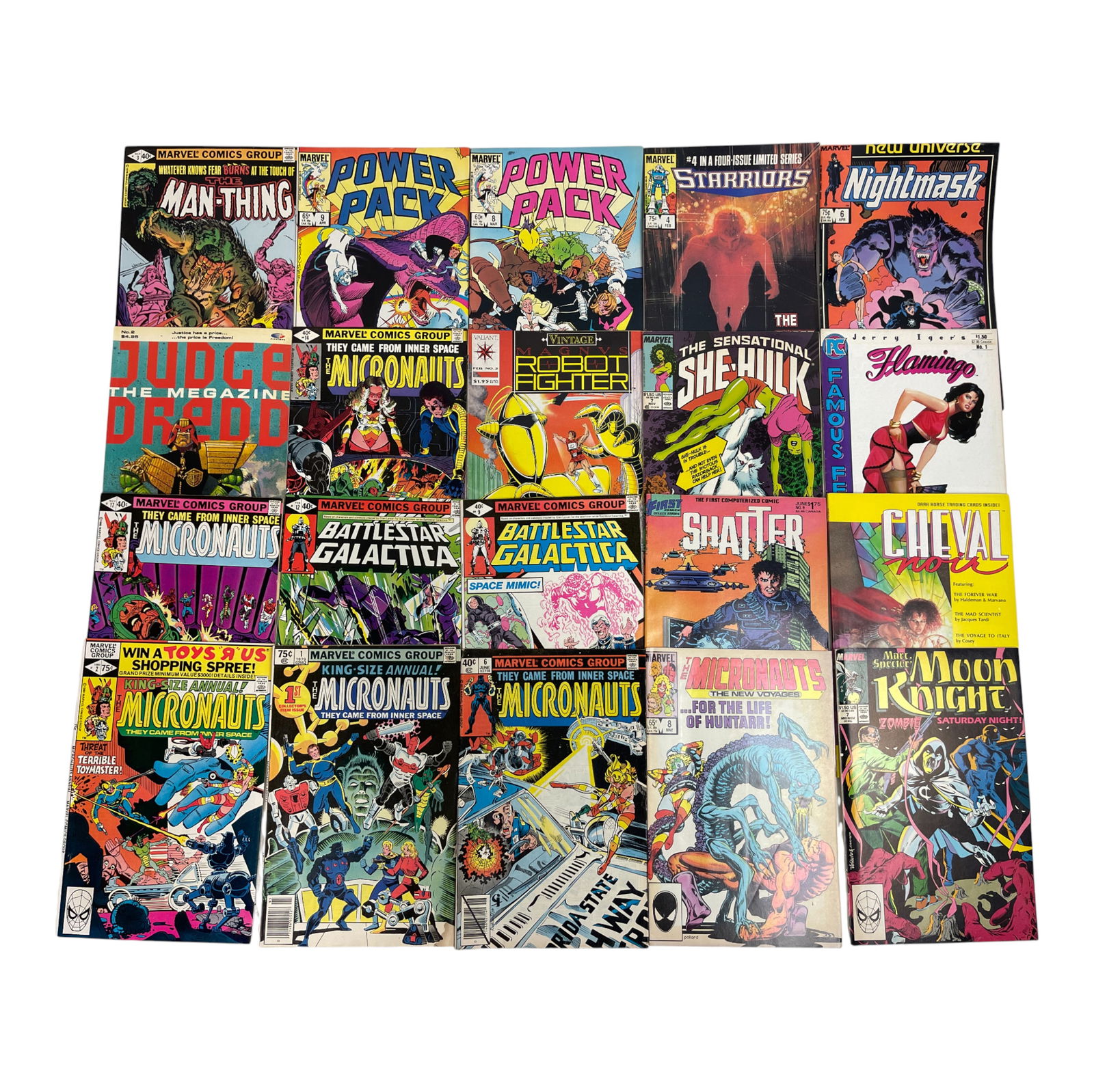 Micronauts Battlestar Galactica Power Pack Comic Book Lot (1 of 3)