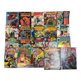 Amazing Man Machine Man and Battlestar Galactica Comics