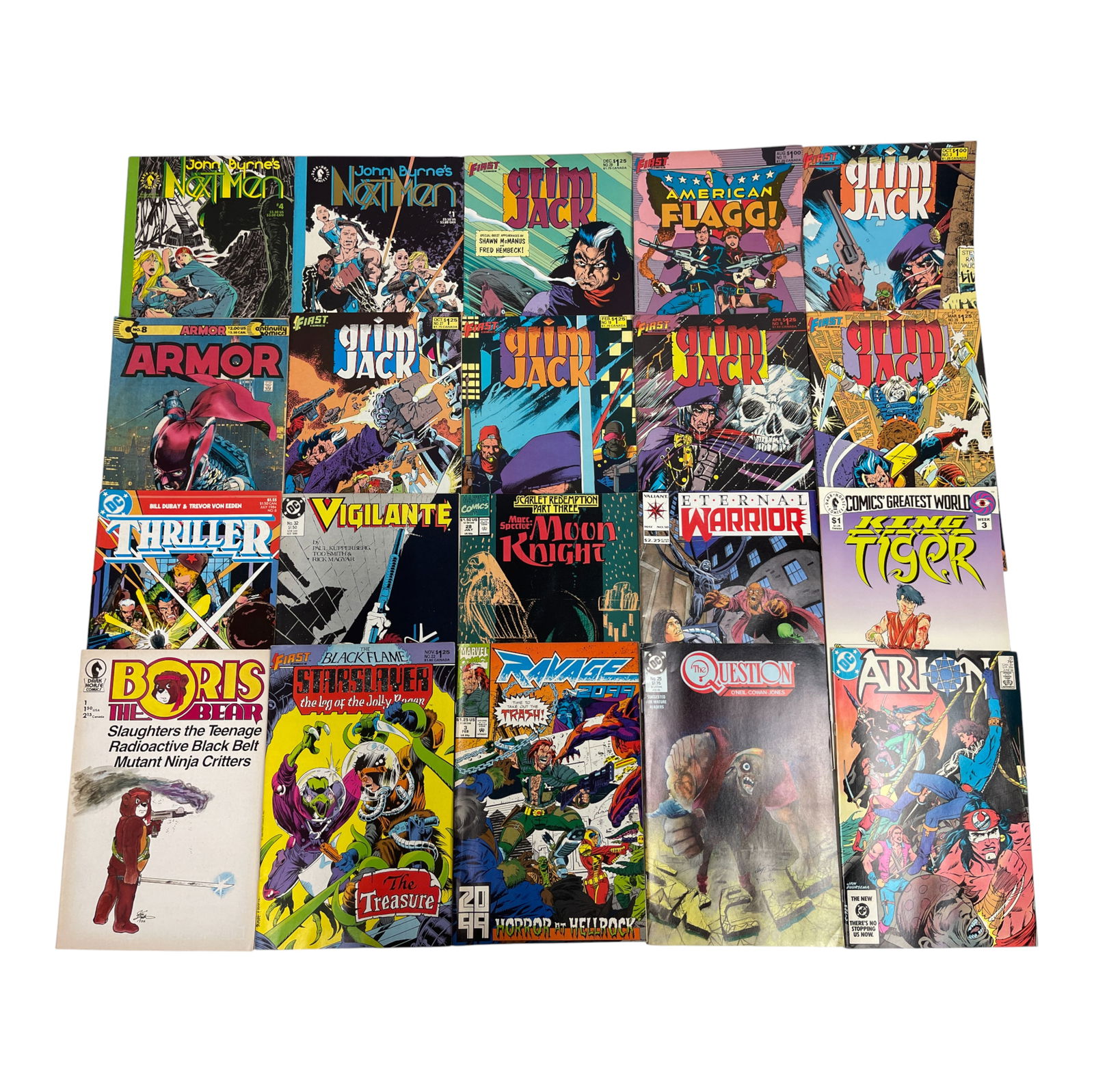 Grimjack Vigilante Eternal Warrior Moon Knight Lot (1 of 3)