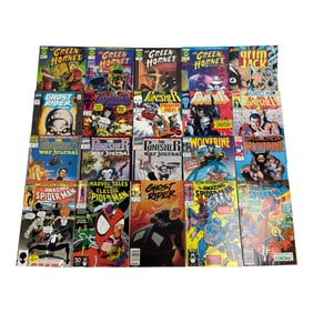 The Punisher Wolverine and Green Hornet Comic Book Lot