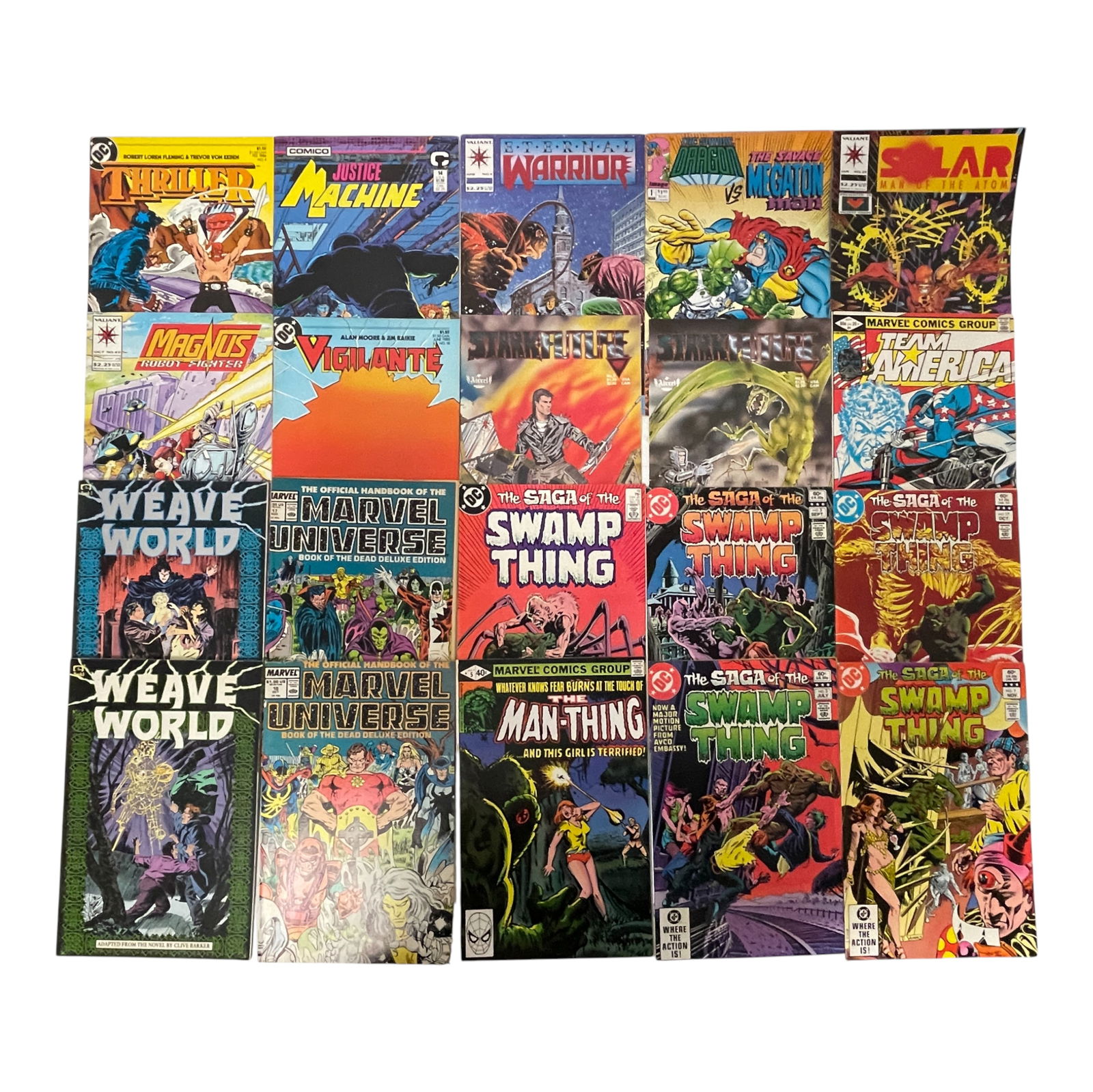 Swamp Thing Man-Thing Marvel Universe Comic Lot (1 of 3)