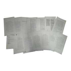 Historic Typewritten Correspondence WWII Hitler and Report Pages Lot