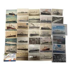 Vintage Steamship and Ocean Liner Postcard Collection