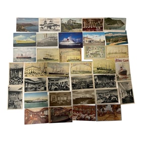 Historic Ship and Maritime Architecture Postcard Lot