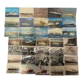Ocean Liner and Historic Maritime Postcard Collection