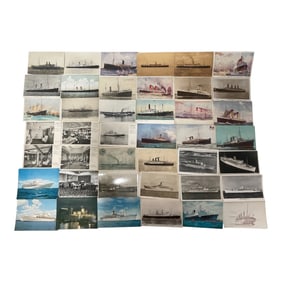 Ocean Liner and Historic Maritime Postcard Collection