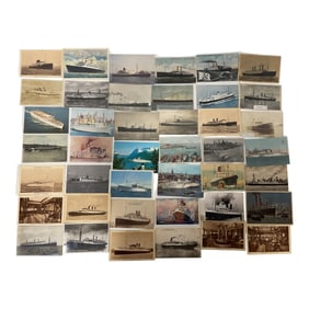 Ocean Liner and Historic Maritime Postcard Collection