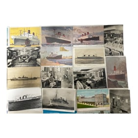 Vintage Ocean Liner Postcards Collection