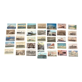 Ocean Liner Postcard Collection (Set of 36)