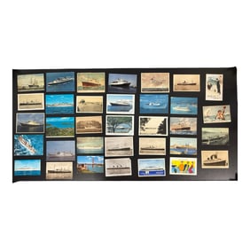 Ocean Liner & Steamship Postcard Collection (Set of 40)