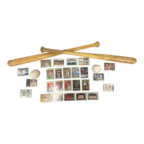 Baseball Cards & Vintage Bat Collection