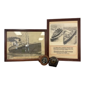 Ocean Liner Photos & Maritime Instruments