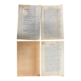 Typed Vintage Literary Manuscripts