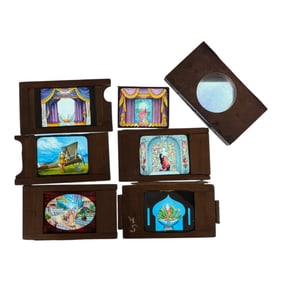 Vintage Magic Lantern Slides with Viewer