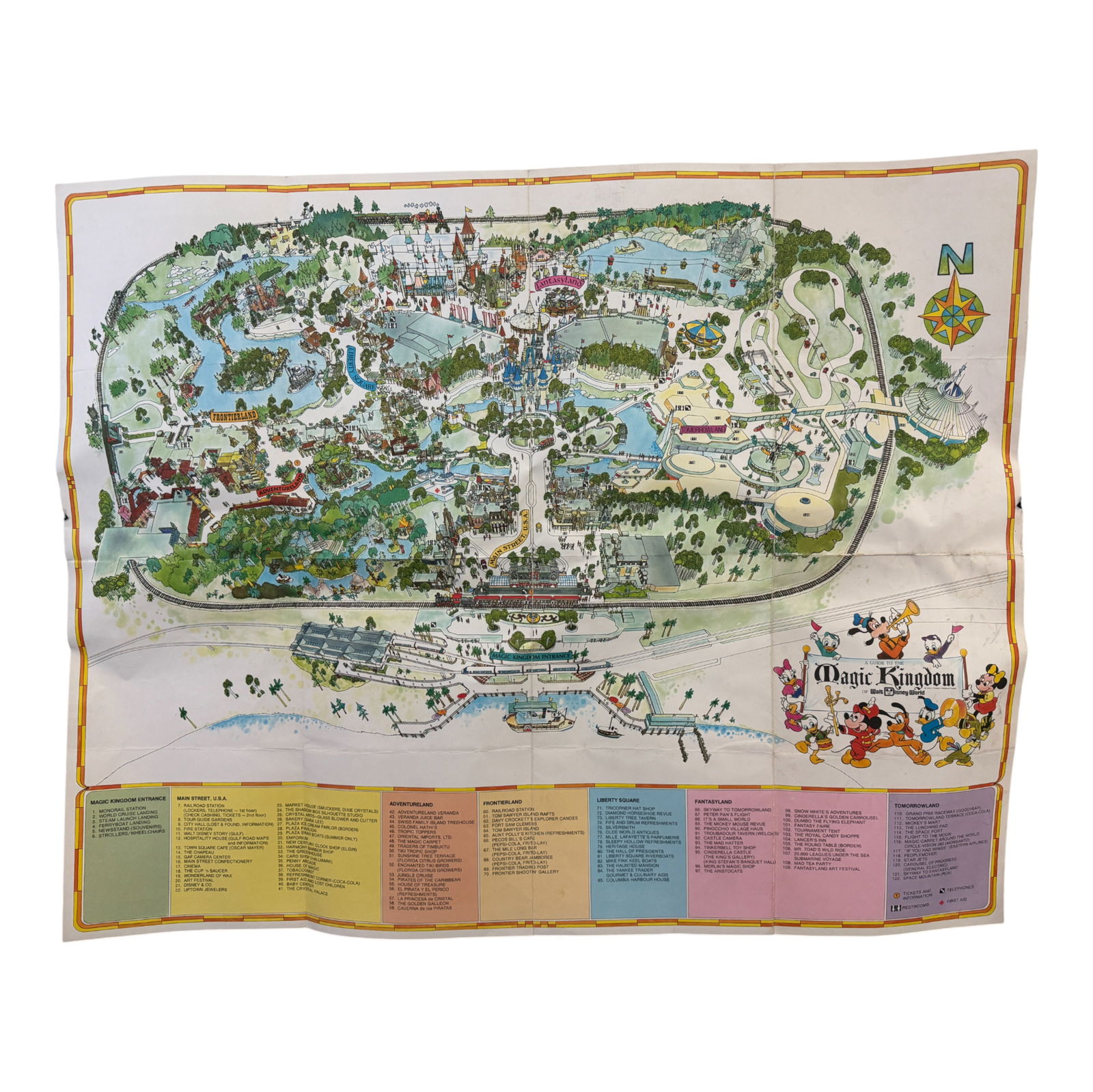 Vintage Walt Disney Magic Kingdom Map (1 of 3)