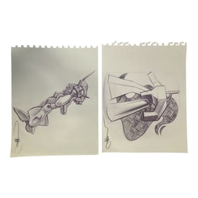 ORIGINAL SCI-FI MOVIE PRODUCTION ART CONCEPT STORYBOARD SIGNED JEFF JULIAN