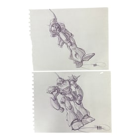 ORIGINAL SCI-FI MOVIE PRODUCTION ART CONCEPT STORYBOARD SIGNED JEFF JULIAN