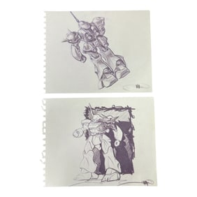 ORIGINAL SCI-FI MOVIE PRODUCTION ART CONCEPT STORYBOARD SIGNED JEFF JULIAN