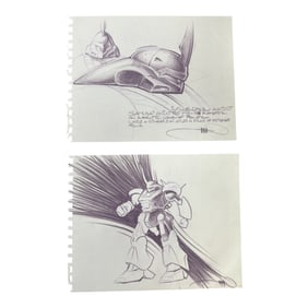 ORIGINAL SCI-FI MOVIE PRODUCTION ART CONCEPT STORYBOARD SIGNED JEFF JULIAN