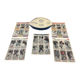 Raiders Signed Football & Collector Cards