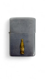 VERY RARE ZIPPO COCA COLA LIGHTER VINTAGE 1959 COKE IS COCA COLA