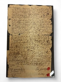 Antique October 13, 1770 Signed and Stamped Indenture