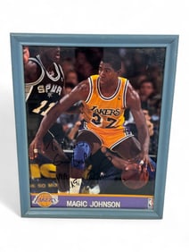 Magic Johnson Signed 8x10 Lakers Photograph