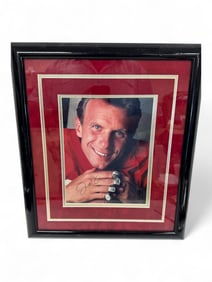 Joe Montana Championship Rings Signed Photograph with COA