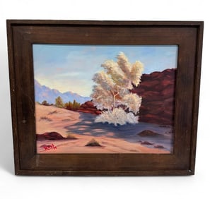 Attributed to Bob Norman Ross - Watercolor On Canvas Signed Lower Left