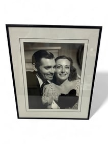 George Hurrell Signed - Silver Gelatin Photograph of Clark Gable and Joan Crawford