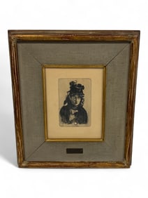 Edouard Manet Lithograph - Portrait of Berthe Morisot 1874