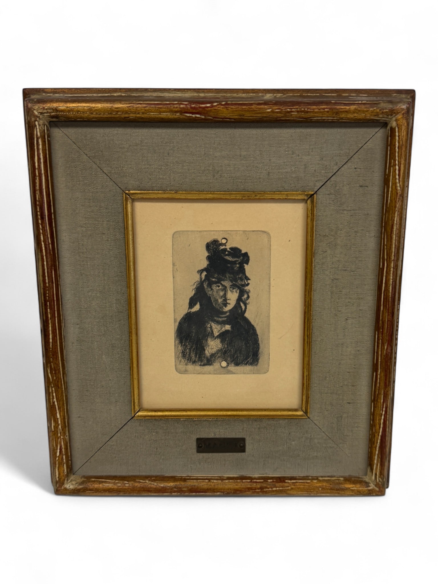 Edouard Manet Lithograph - Portrait of Berthe Morisot 1874 (1 of 3)