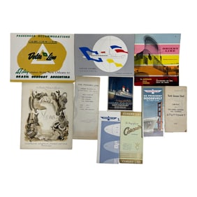 Vintage Ocean Liner Brochures Collection
