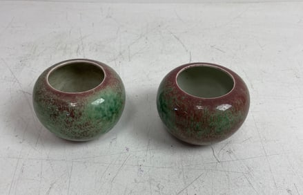 Pair of Studio Art Ceramic Bowls