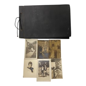 Vintage Photo Album with Portraits