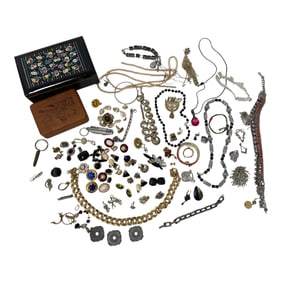 Vintage Jewelry Collection with Boxes