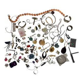 Large Mixed Lot of Vintage Costume Jewelry