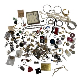 Large Group of Vintage Costume Jewelry