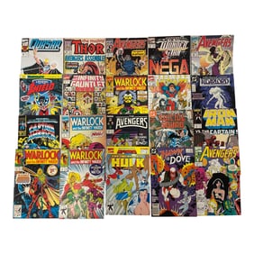 Vintage Comic Book Group - Avengers, Thor & Warlock