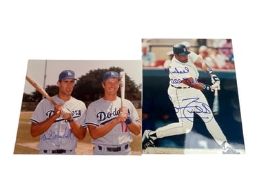 Autographed Baseball Photographs - Dodgers & Others