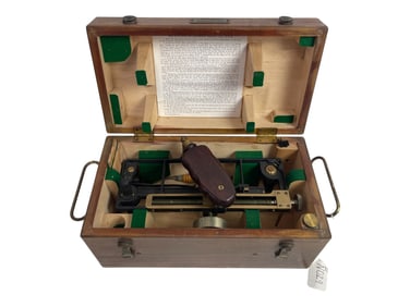 Antique Micrometer in Wooden Box