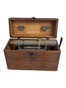 Surveying Transit in Wooden Case