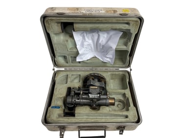 Vintage Surveying Instrument in Wooden Box