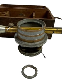 Antique Microscope in Mahogany Case